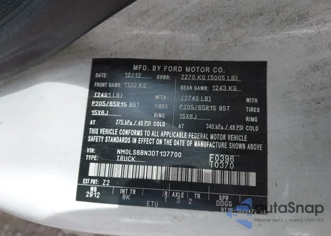 2013 Ford Transit Connect Xlt from USA, damaged, VIN NM0LS6BN3DT137700